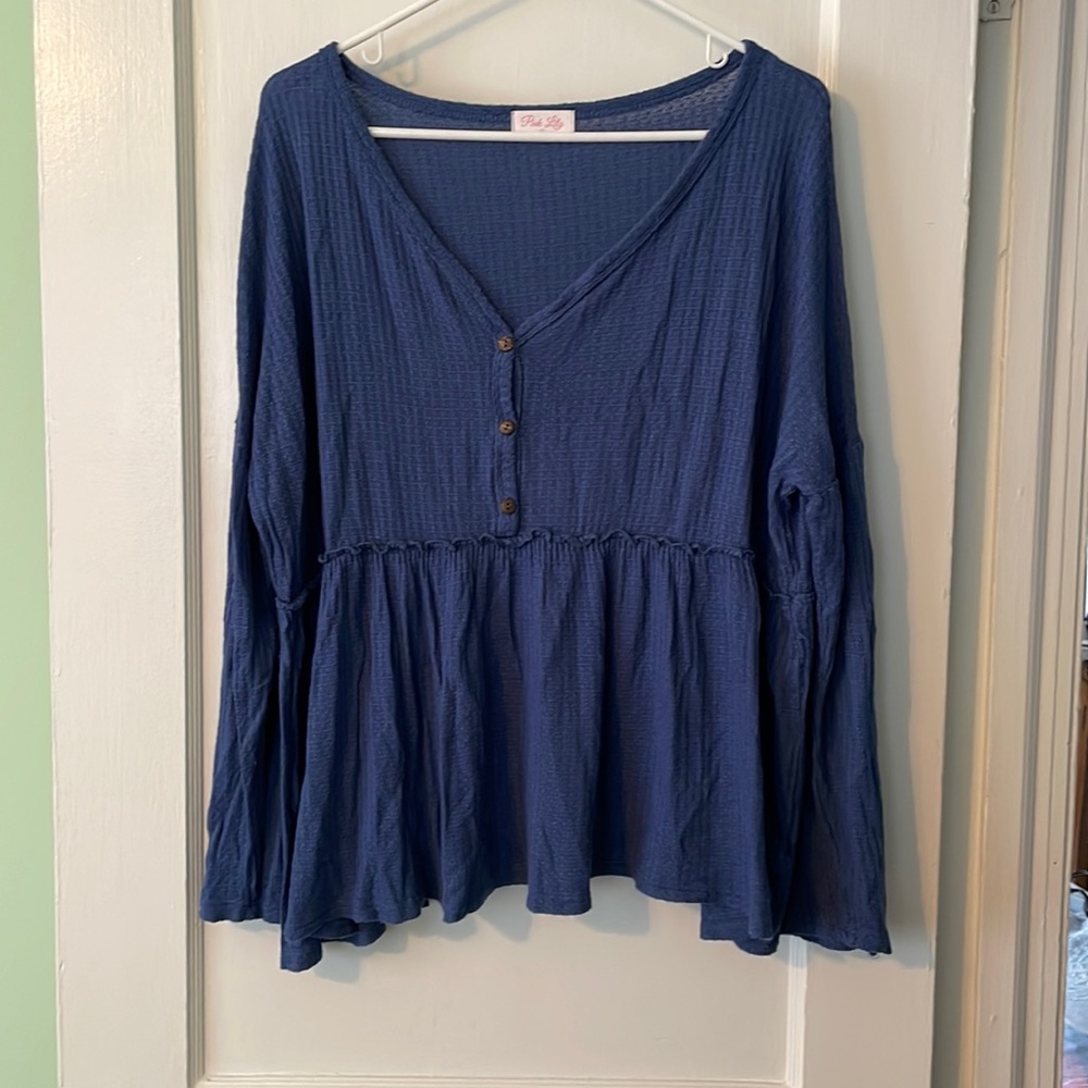 Pink Lily babydoll top!